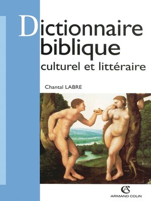 cover image of Dictionnaire biblique culturel et littéraire